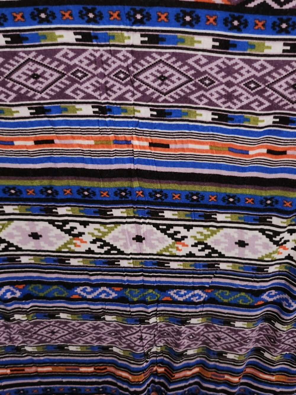 1.56 Yards – $6.50/Yard ($10 Total) – Southwest Stripe Knit Fabric (26" Wide)